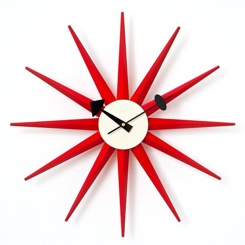 George nelson sunburst clock - nelson,